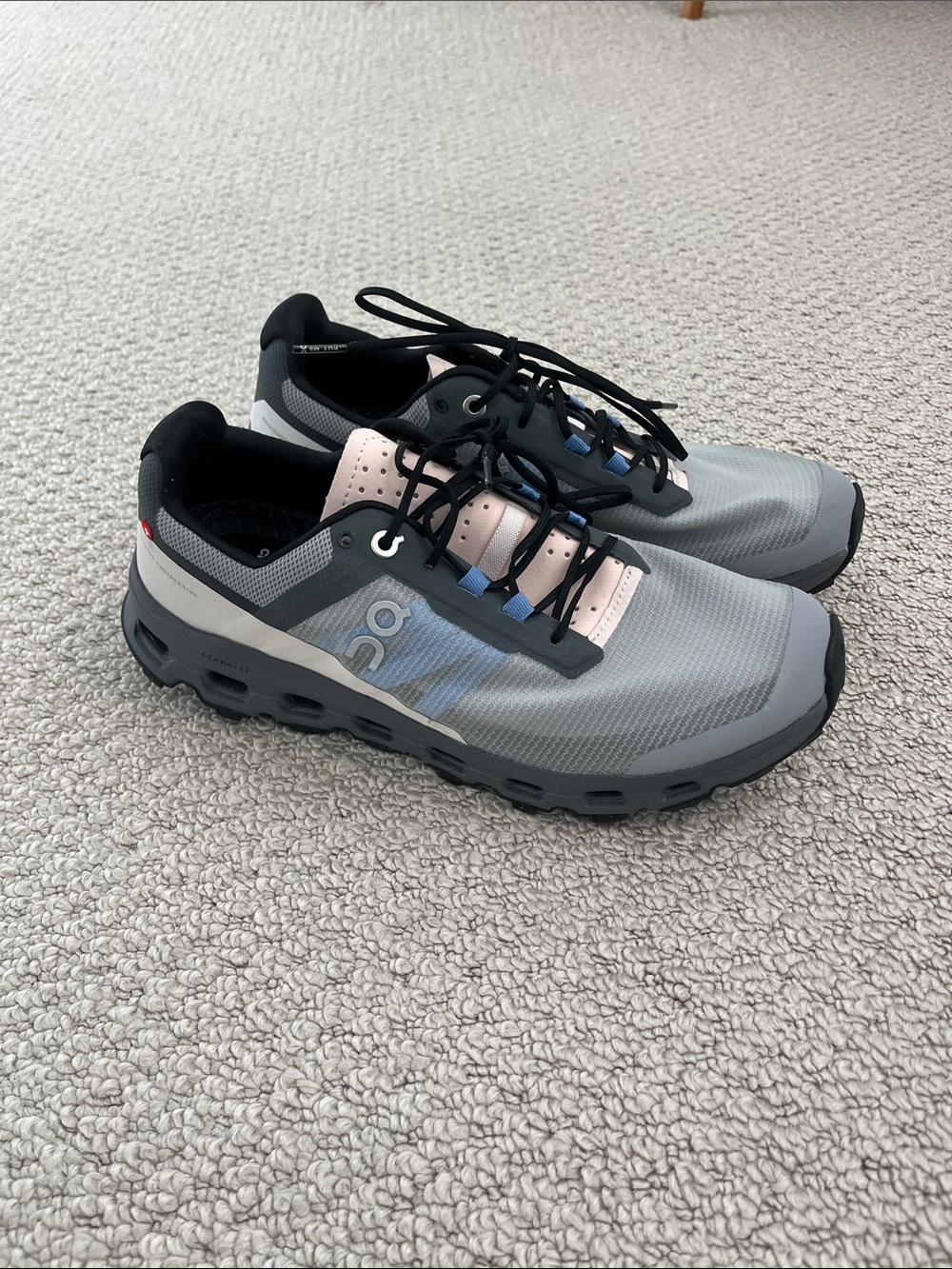 On Cloudvista Trail Running Shoe in Alloy/Black